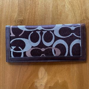 Coach checkbook cover